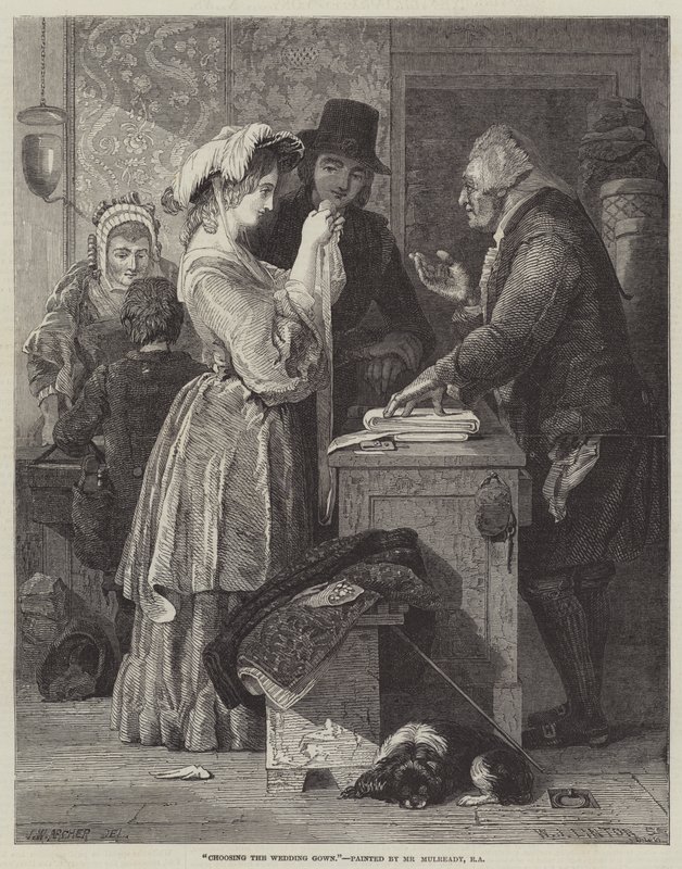 Valg af brudekjole af John Wykeham Archer