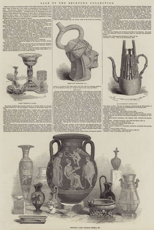 Salg af Beckford Collection af John Wykeham Archer