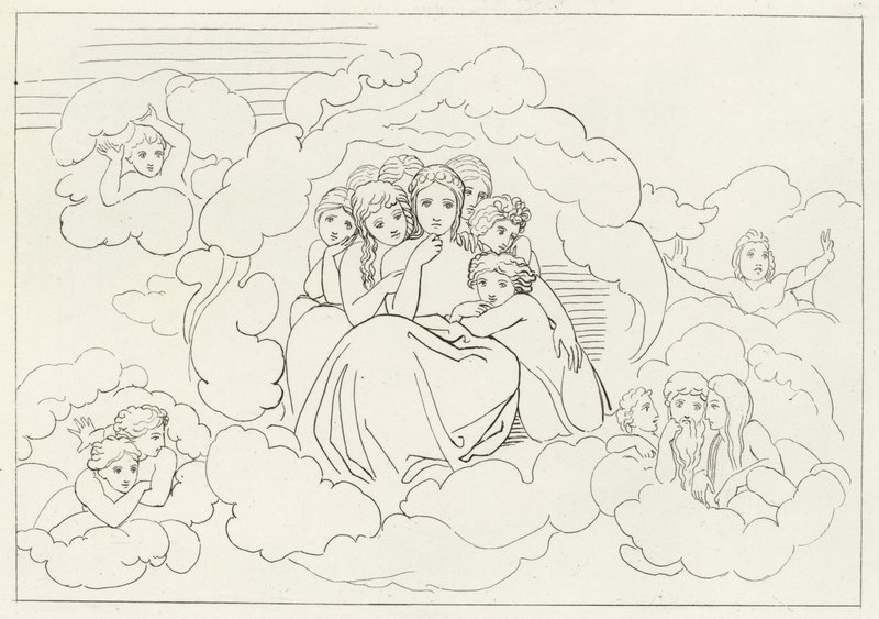 Himmelmeteorer, Paradise, Canto 30 (gravering) af John (after) Flaxman