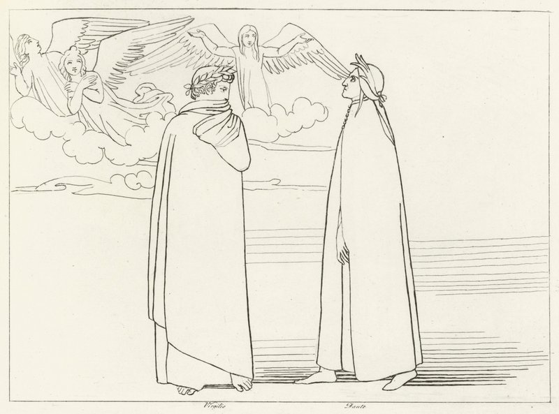 Koret, skærsilden, sang 17 (stik) af John (after) Flaxman