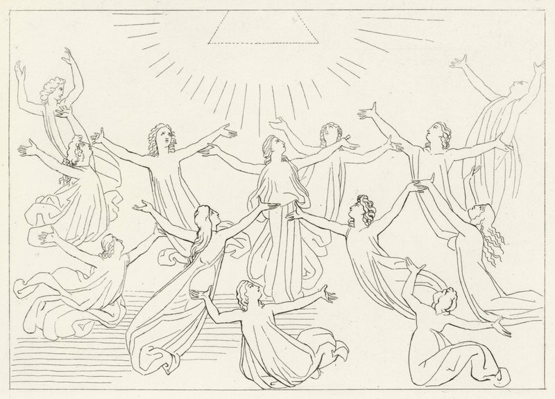 Den niende sfære, Paradise, Canto 27 (gravering) af John (after) Flaxman