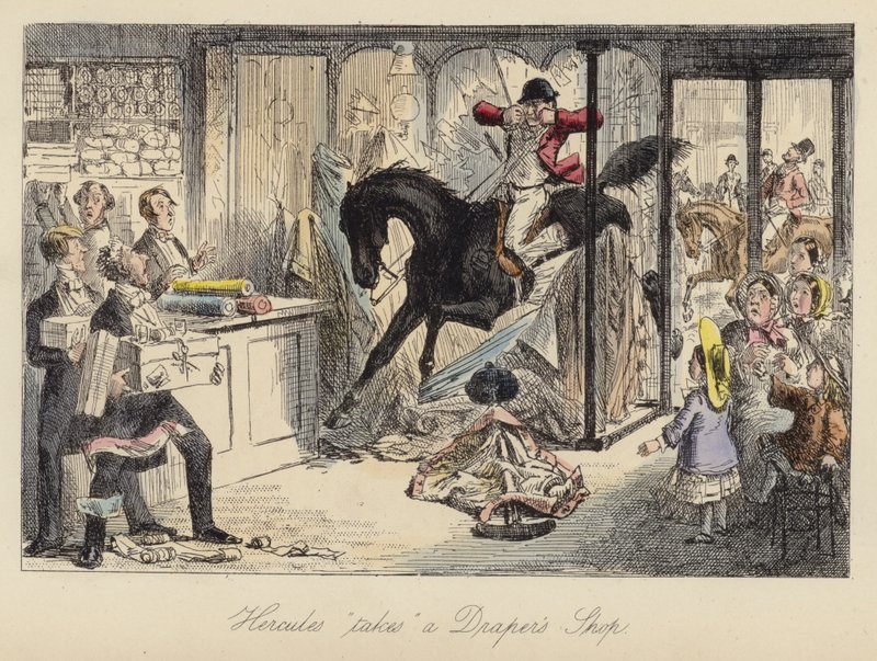 John Leech illustration til Mr Sponge