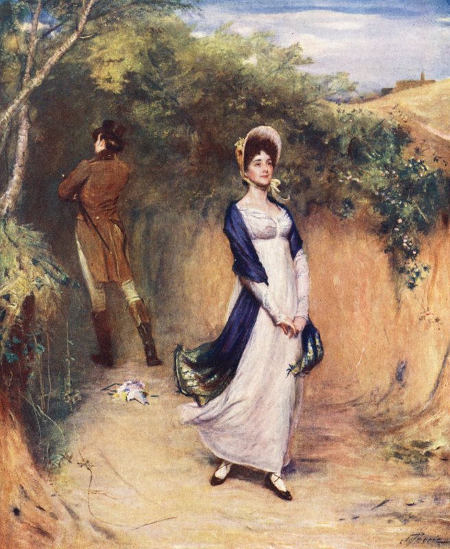 A Storm in a Teacup (farvelitografi) af John (after) Pettie