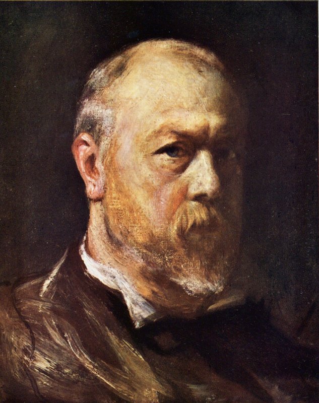 Portræt af John Pettie af ham selv (farvelitografi) af John (after) Pettie