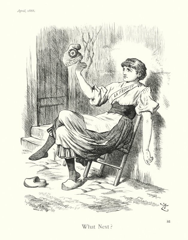 Sir John Tenniel-tegneserie: What Next (kobberstik) af John (after) Tenniel