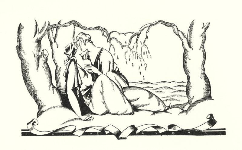 Illustration til Don Juan af Lord Byron (litho) af John Austen