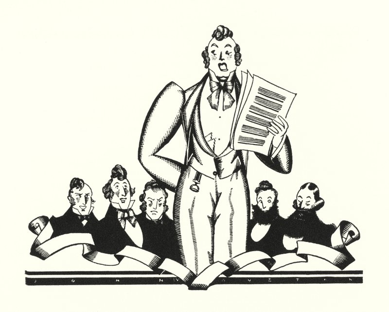 Illustration til Don Juan af Lord Byron (litho) af John Austen