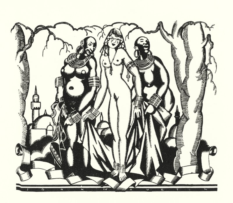 Illustration til Don Juan af Lord Byron (litho) af John Austen