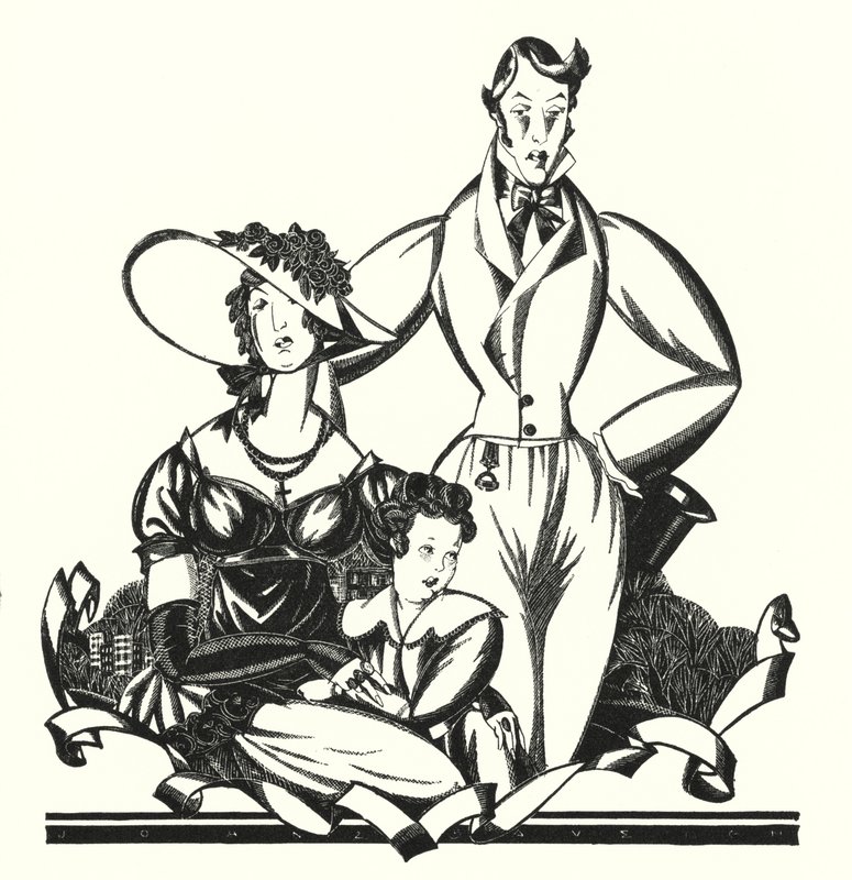 Illustration til Don Juan af Lord Byron (litho) af John Austen
