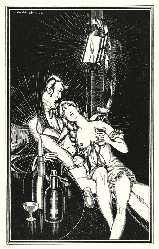 Illustration til Don Juan af Lord Byron: Men Juan var ganske "A Broth of a Boy" (litho) af John Austen