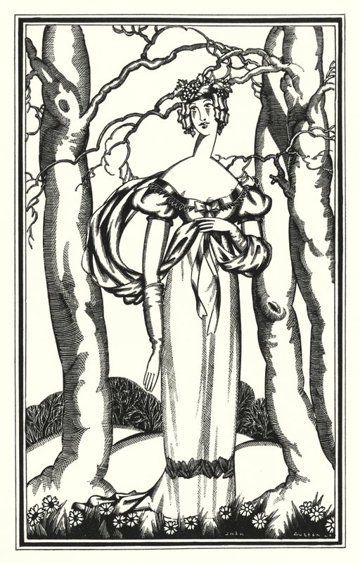 Illustration til Don Juan af Lord Byron: Lady Adeline, My Dian of the Efesians (litho) af John Austen