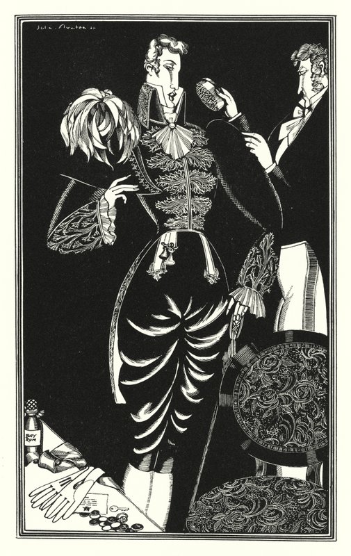 Illustration til Don Juan af Lord Byron: sammensat af ungdom, berømmelse og en hærs skrædder (Litho) af John Austen