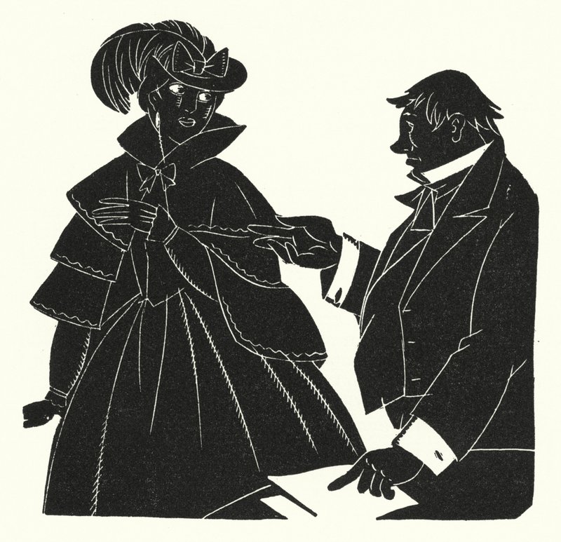 Illustration til Madame Bovary af Gustave Flaubert (litho) af John Austen