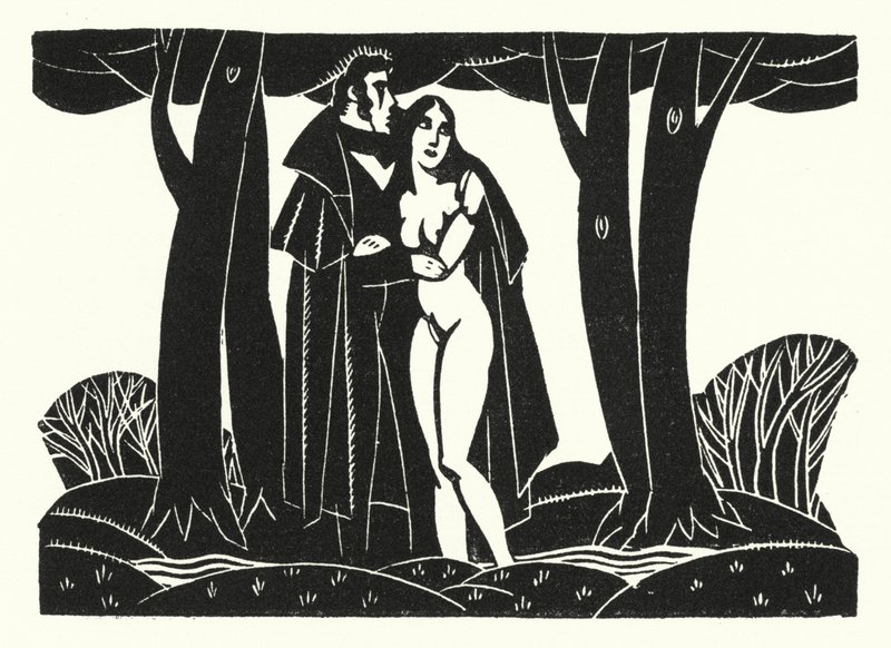 Illustration til Madame Bovary af Gustave Flaubert (litho) af John Austen