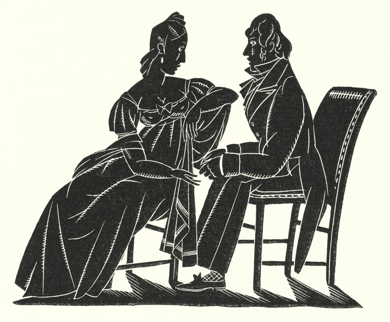 Illustration til Madame Bovary af Gustave Flaubert (litho) af John Austen