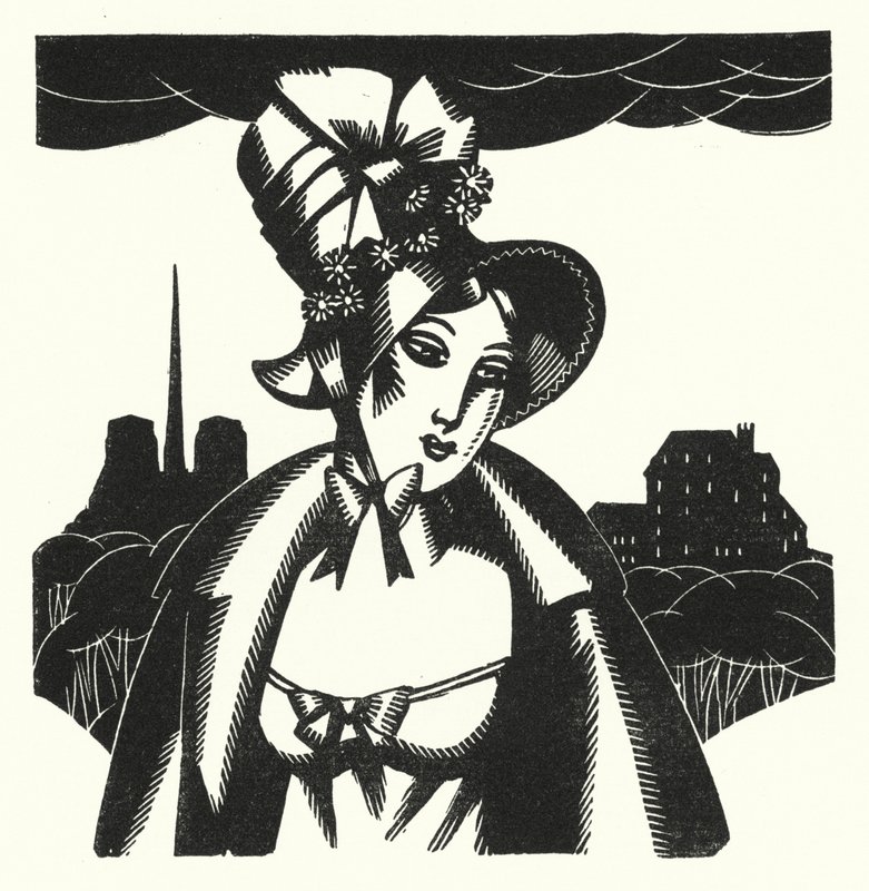 Illustration til Madame Bovary af Gustave Flaubert (litho) af John Austen