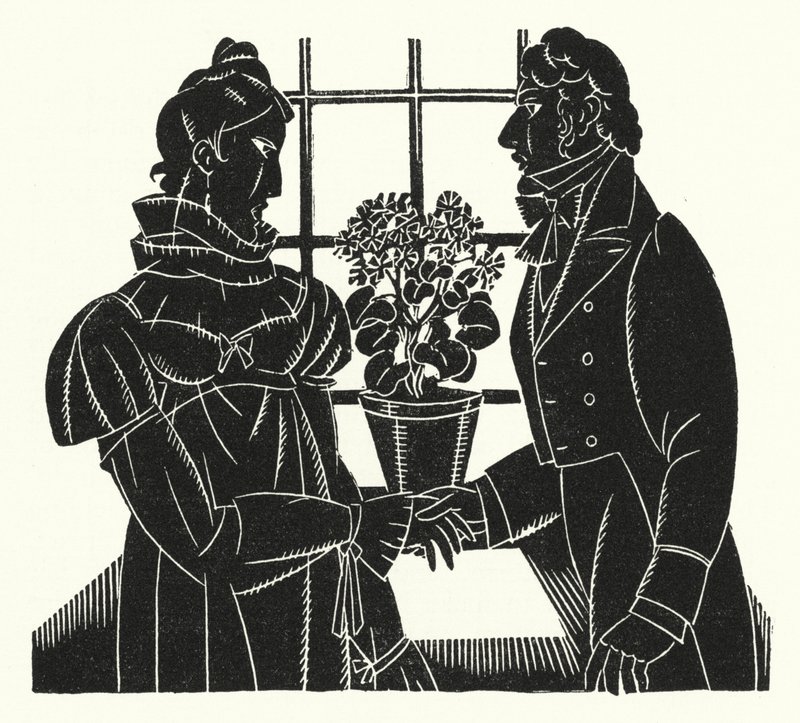 Illustration til Madame Bovary af Gustave Flaubert (litho) af John Austen
