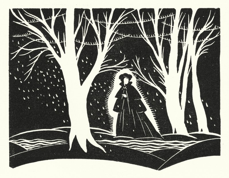Illustration til Madame Bovary af Gustave Flaubert (litho) af John Austen