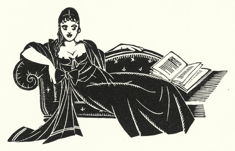 Illustration til Madame Bovary af Gustave Flaubert (litho) af John Austen