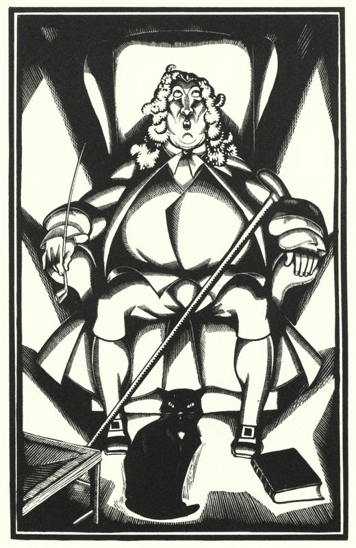 Illustration til Tristram Shandy af Laurence Sterne (litho) af John Austen