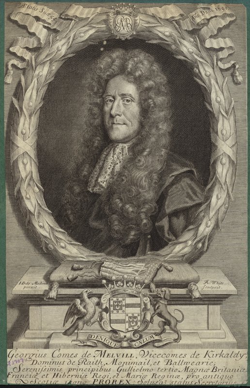 Portræt af George Melville, jarl af Melville af John Baptist de Medina
