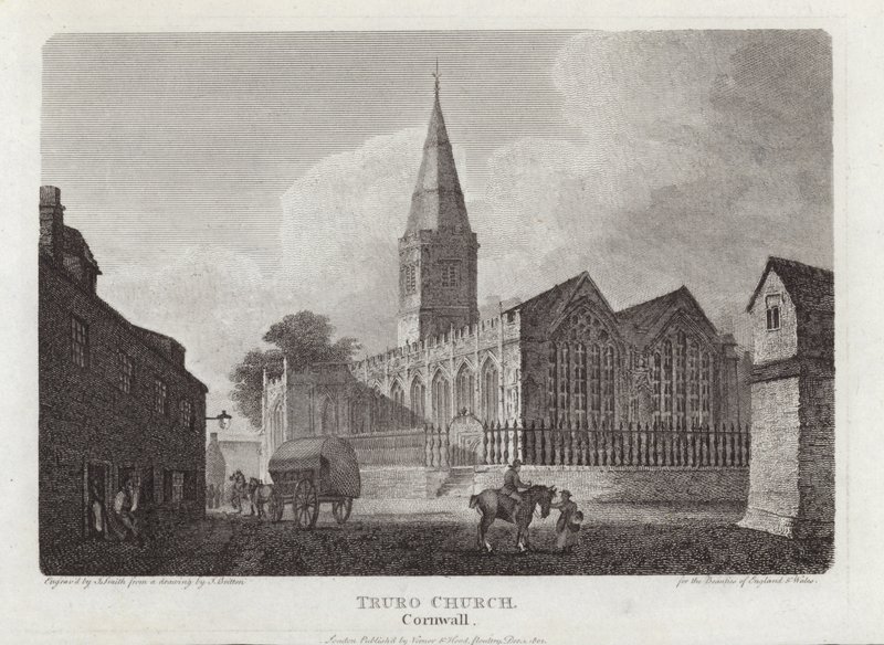 Truro Kirke, Cornwall af John Britton