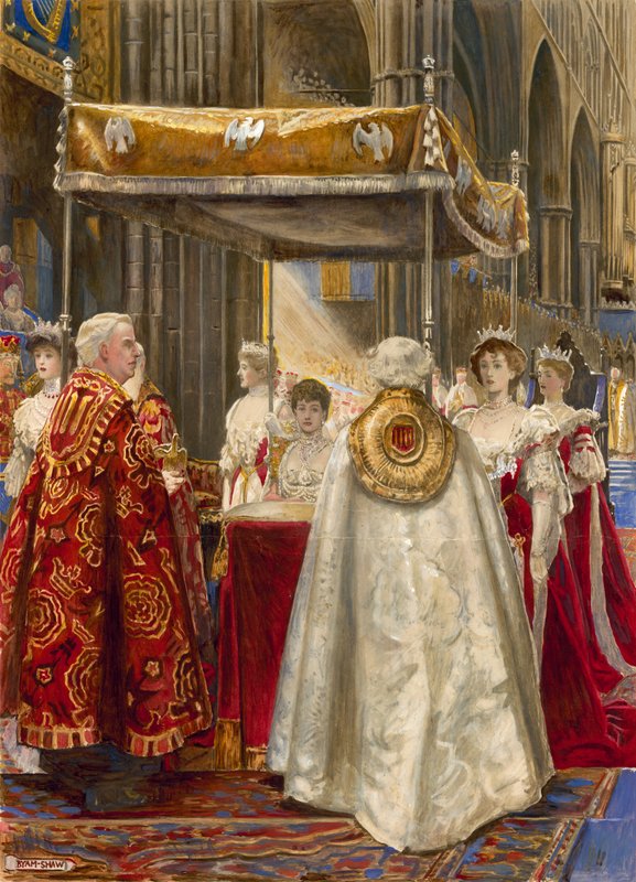 Kroning af kong Edward VII og dronning Alexandra, 1904 af John Byam Liston Shaw