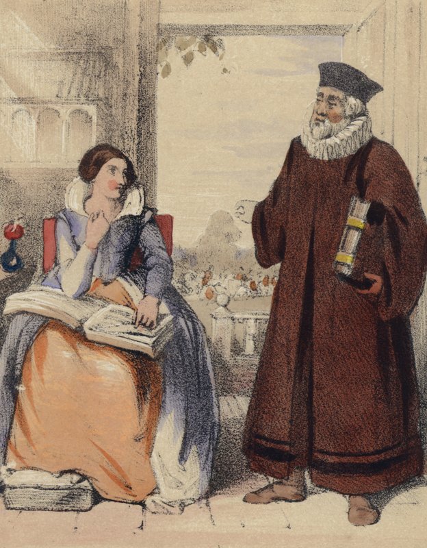 Roger Ascham, underviser for dronning Elizabeth I af John Callcott Horsley