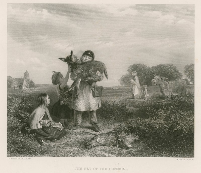 Almuens kæledyr af John Callcott Horsley