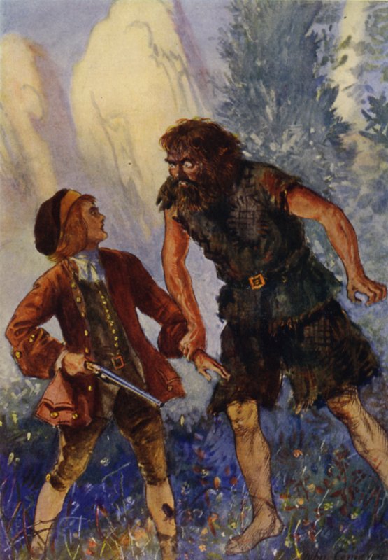 Illustration til Treasure Island af John Cameron