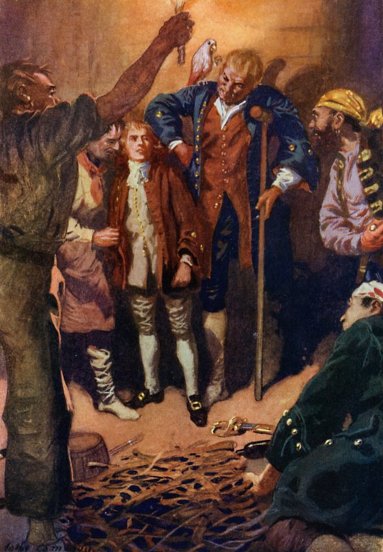 Illustration til Treasure Island af John Cameron