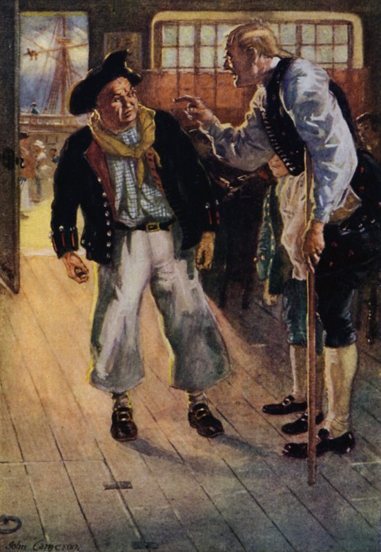 Illustration til Treasure Island af John Cameron