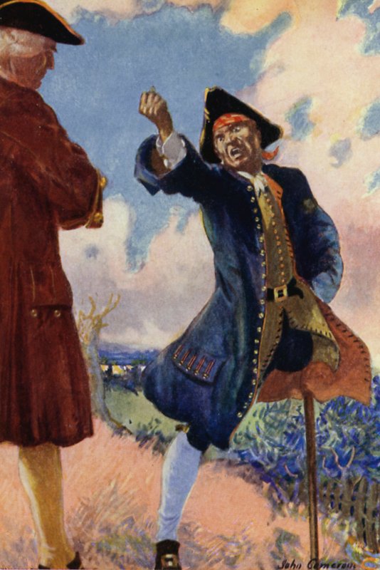 Illustration til Treasure Island af John Cameron