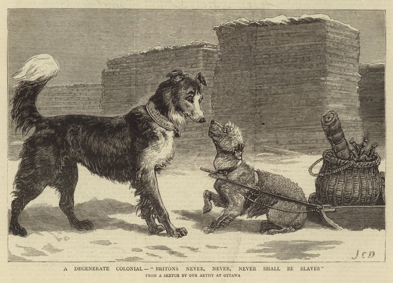 En degenereret kolonial, briter skal aldrig, aldrig, aldrig være slaver af John Charles Dollman