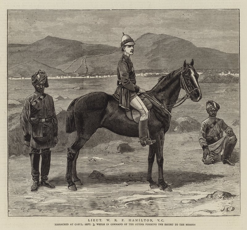 Løjtnant W R P Hamilton, VC af John Charles Dollman