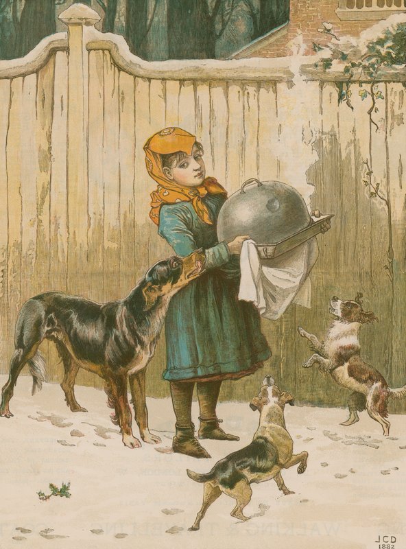 Julemiddagen i fare af John Charles Dollman