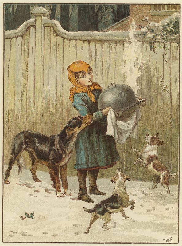 Julemiddagen i fare af John Charles Dollman