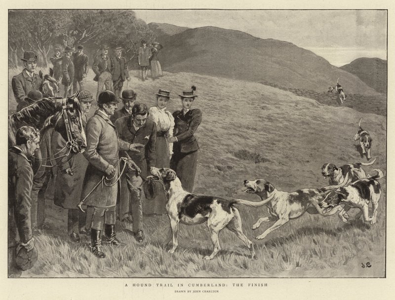 A Hound Trail i Cumberland, Finish af John Charlton