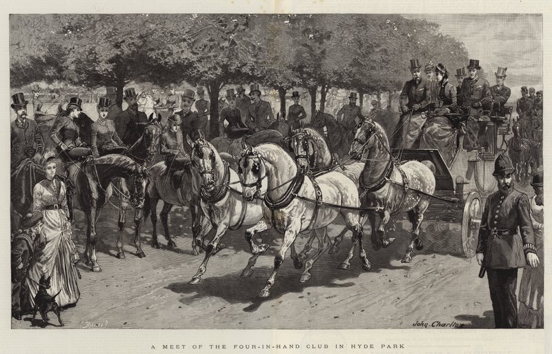 Et møde i Four-in-Hand Club i Hyde Park af John Charlton