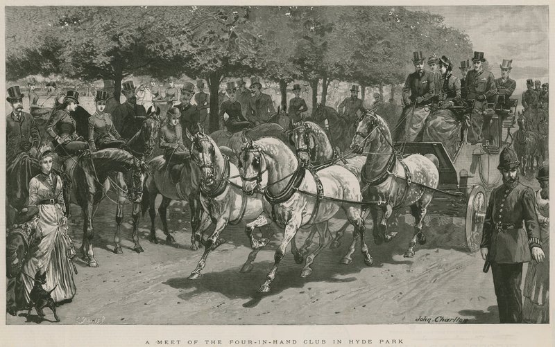 Et møde i Four-in-Hand Club i Hyde Park, London af John Charlton
