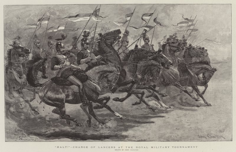 Stop!, Charge of Lancers ved Royal Military Tournament af John Charlton
