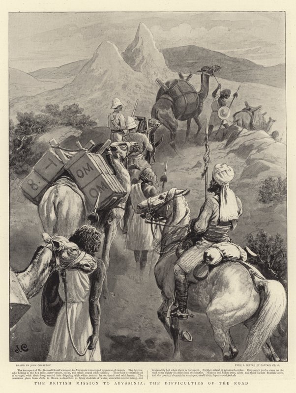 Den britiske mission til Abessinien, vejens vanskeligheder af John Charlton