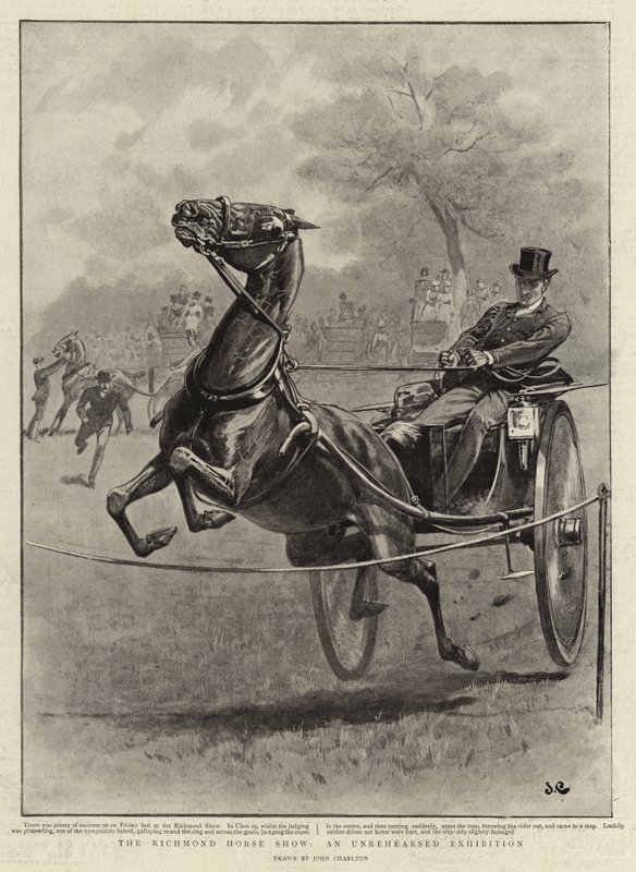 Richmond Horse Show, en uindøvet udstilling af John Charlton