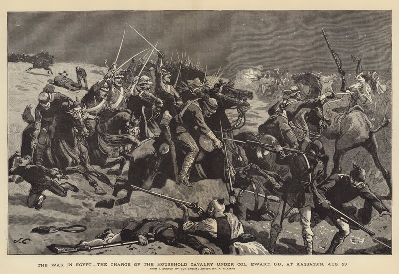 Krigen i Egypten, anklagen for husholdningskavaleriet under oberst Ewart, ved Kassassin, 28. august af John Charlton