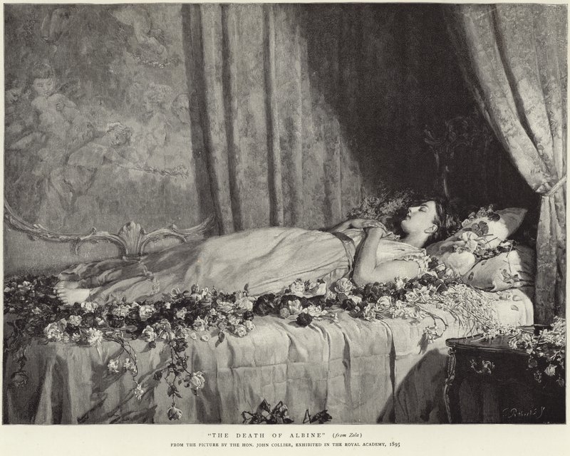 Albines død af John Collier