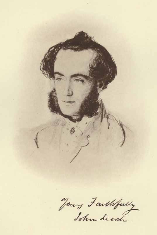John Leech (s/h foto) af John Everett (after) Millais