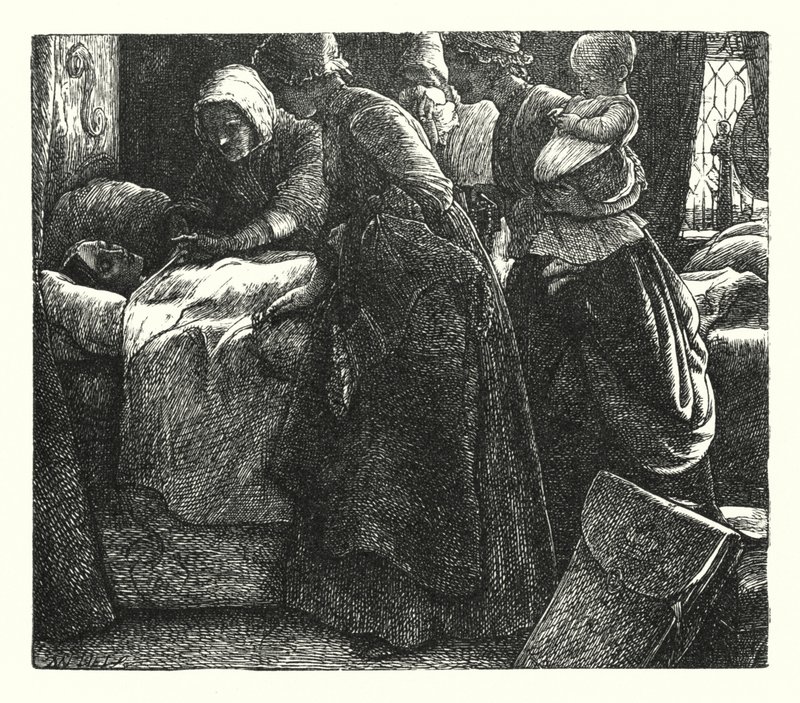 Lord of Burleigh (gravering) af John Everett (after) Millais