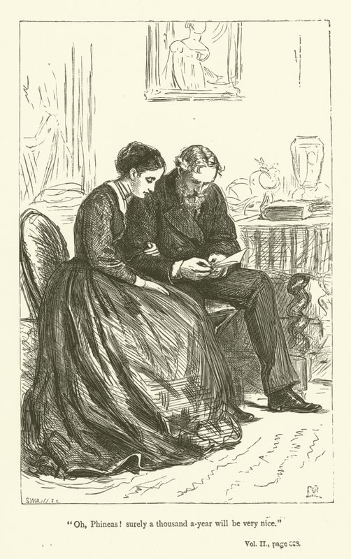 Illustration til Phineas Finn af Anthony Trollope af John Everett Millais