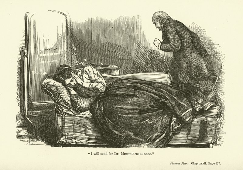 Illustration til Phineas Finn af Anthony Trollope af John Everett Millais