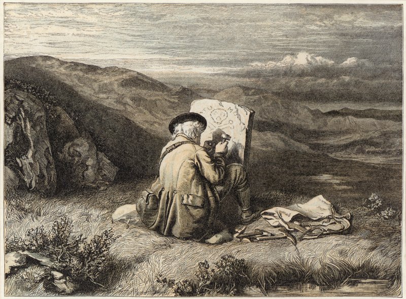 Gammel dødelighed (chromolitho) af John Faed